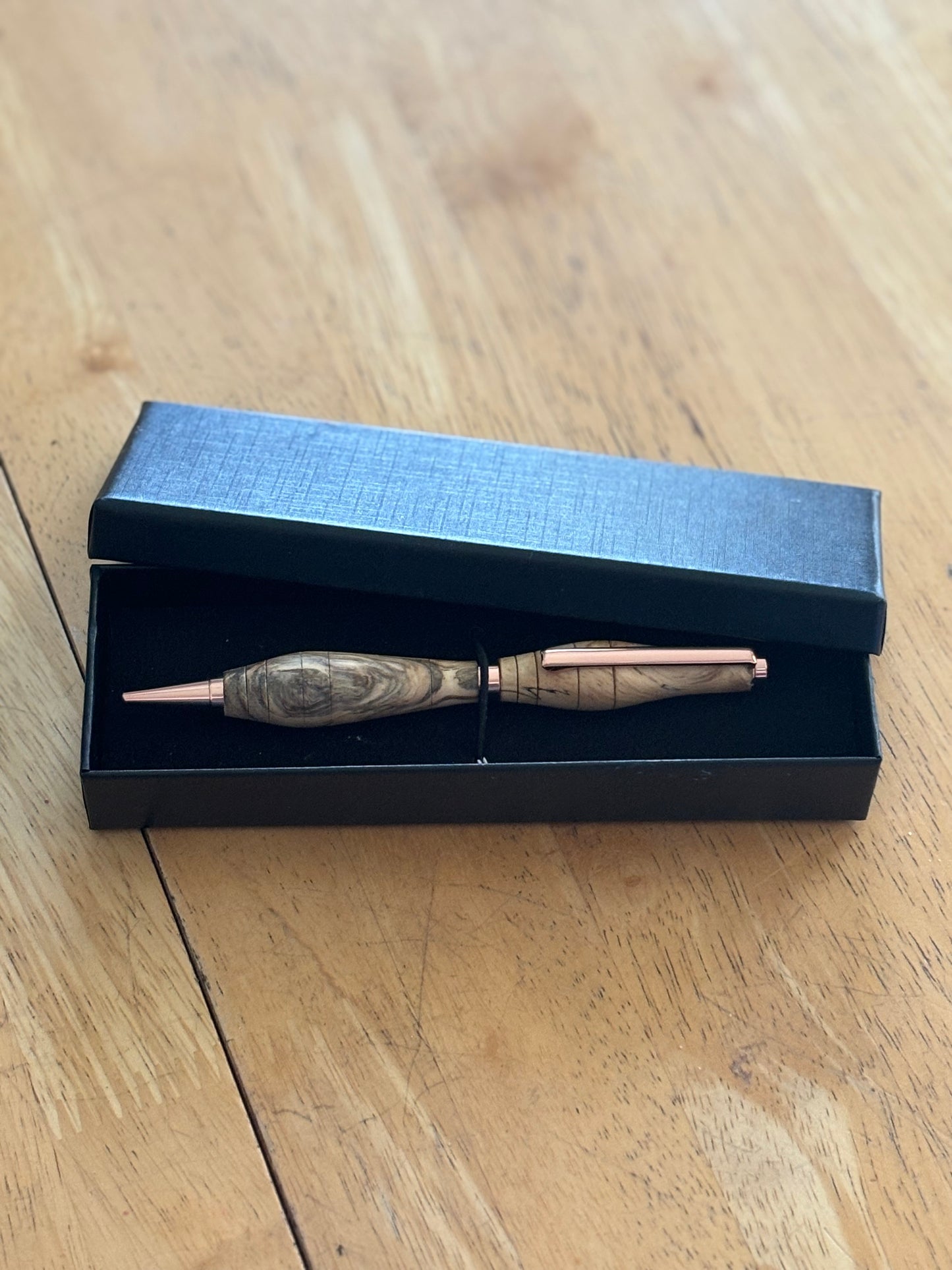 Handmade Slimline Twist Pen Made with Spalted Tamarind