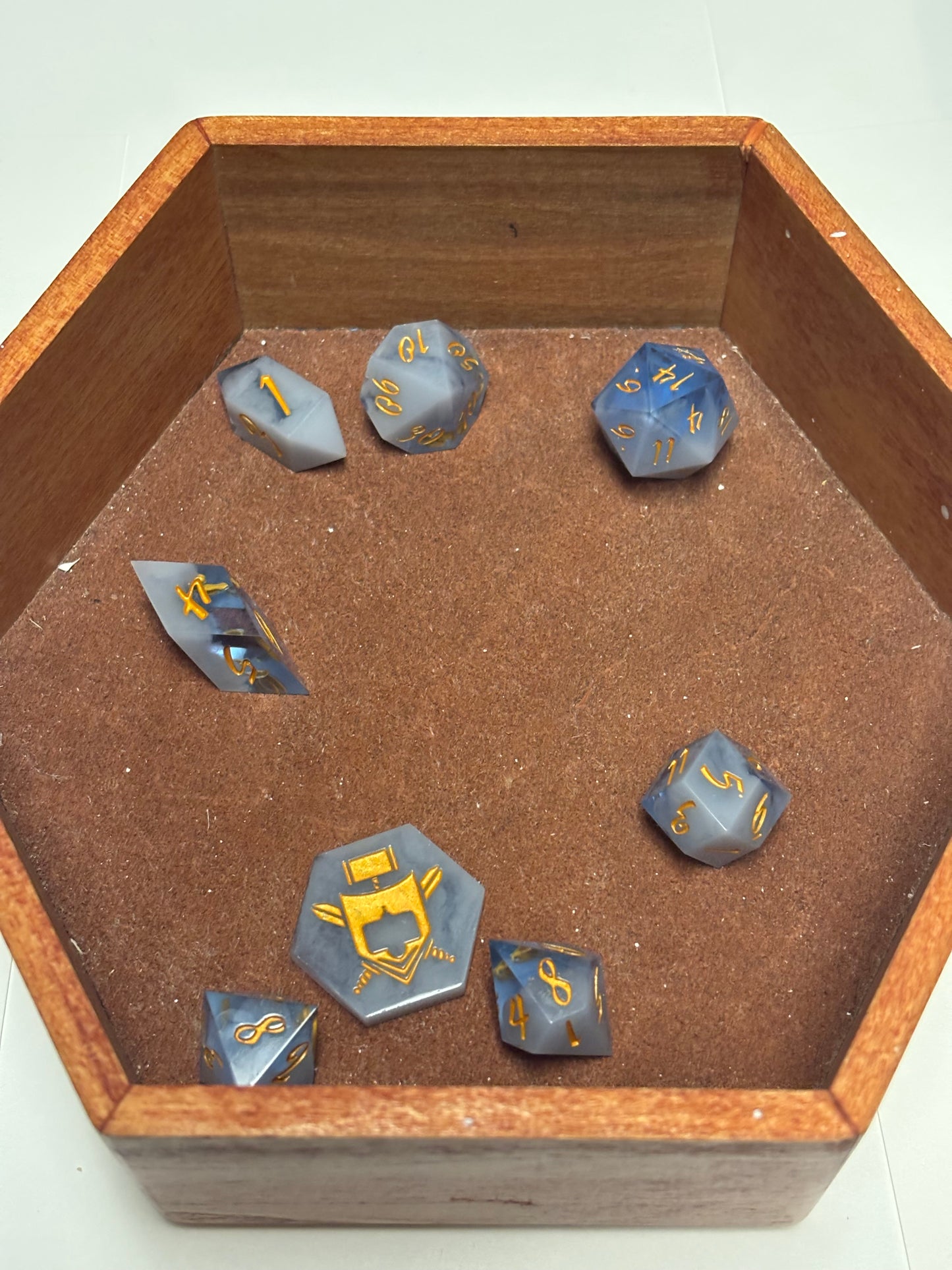 Starry Night 8 pc. Resin Dice Set