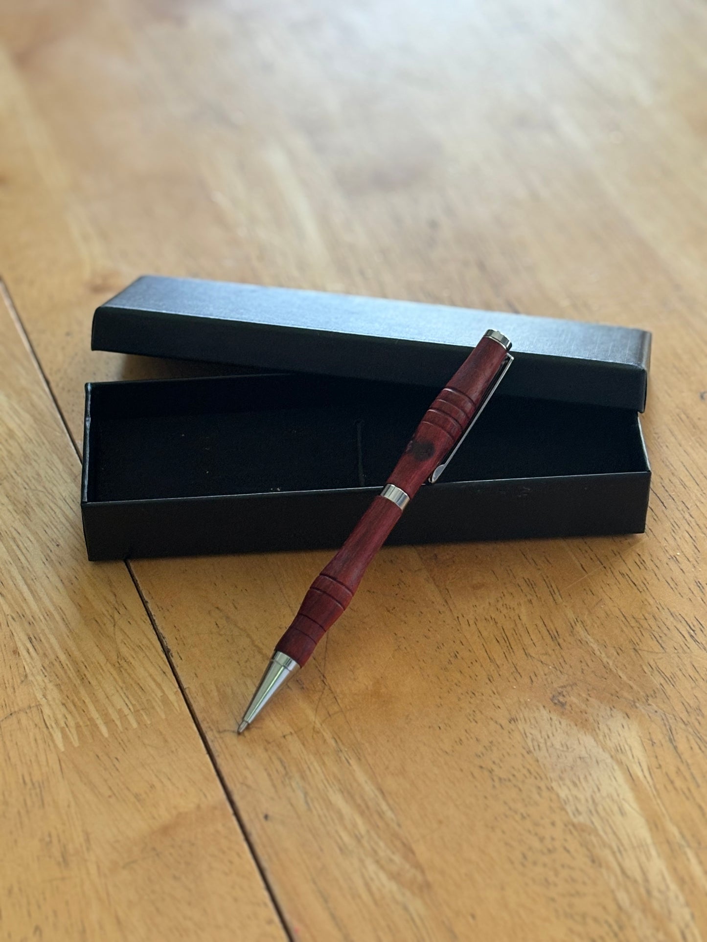 Handmade Slimline Twist Pen Made with Paduk