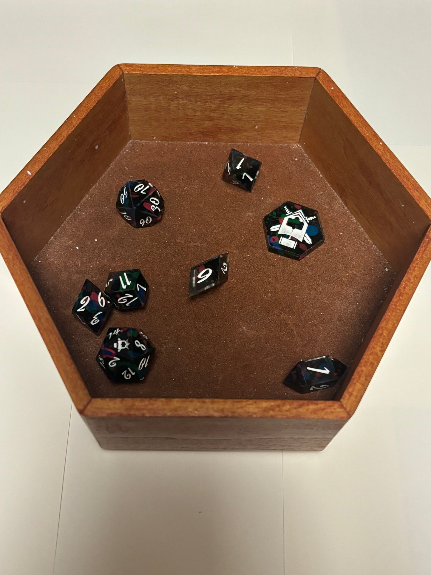 Cosmic Bowling 8 pc. Resin Dice Set