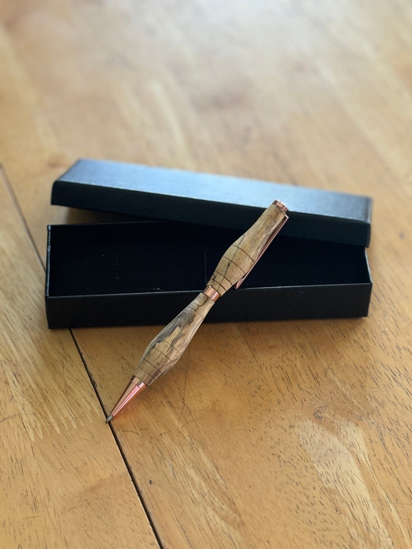 Handmade Slimline Twist Pen Made with Spalted Tamarind