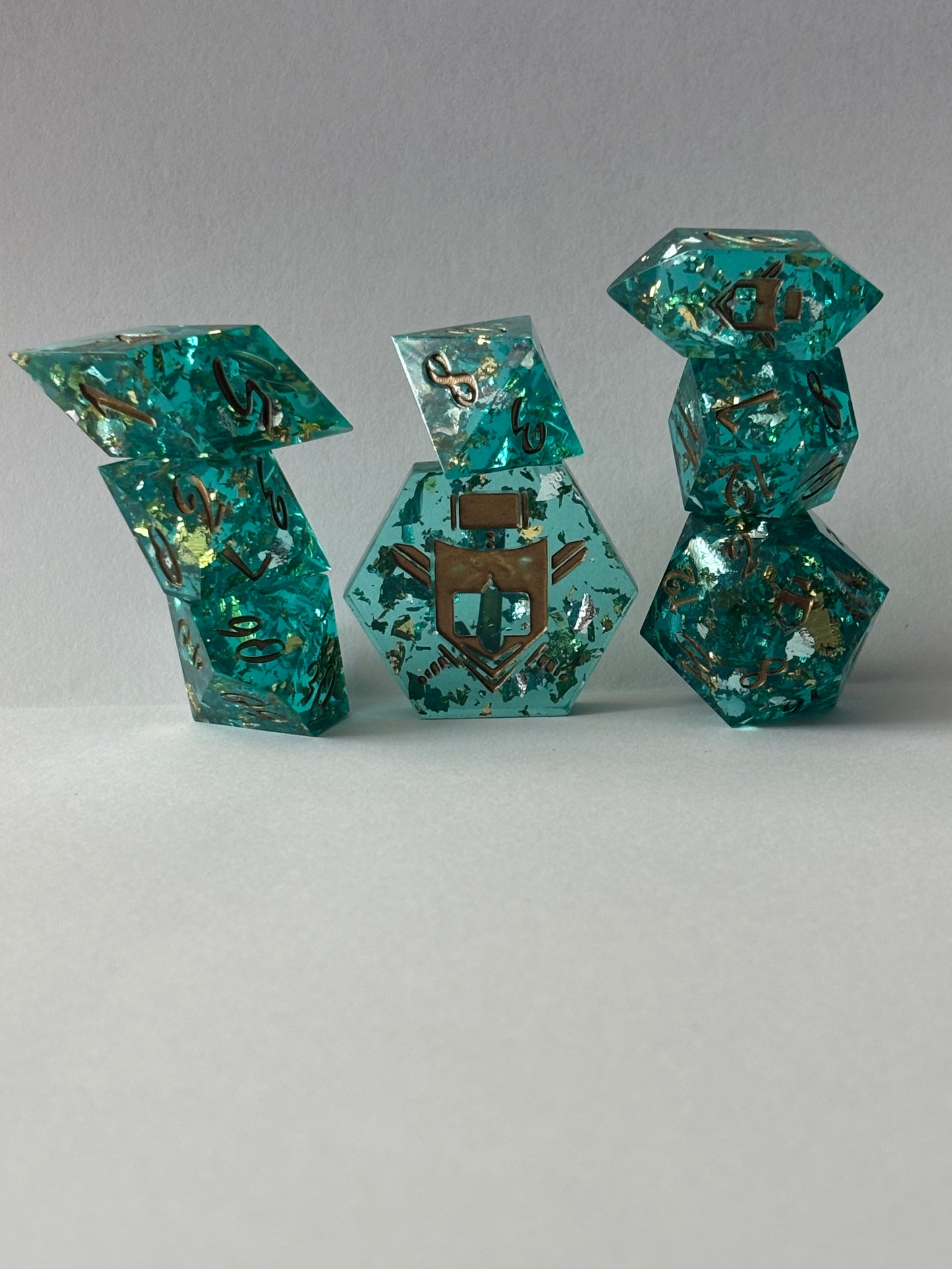 Sunken Treasure 8 pc. Resin Dice Set