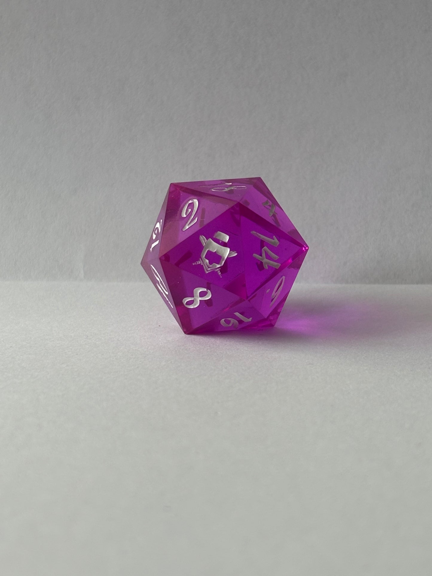 Transparent Purple 8 pc. Resin Dice Set