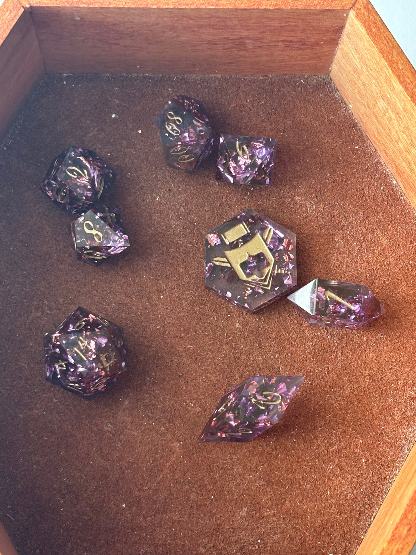 Persephone 8 pc. Resin dice Set