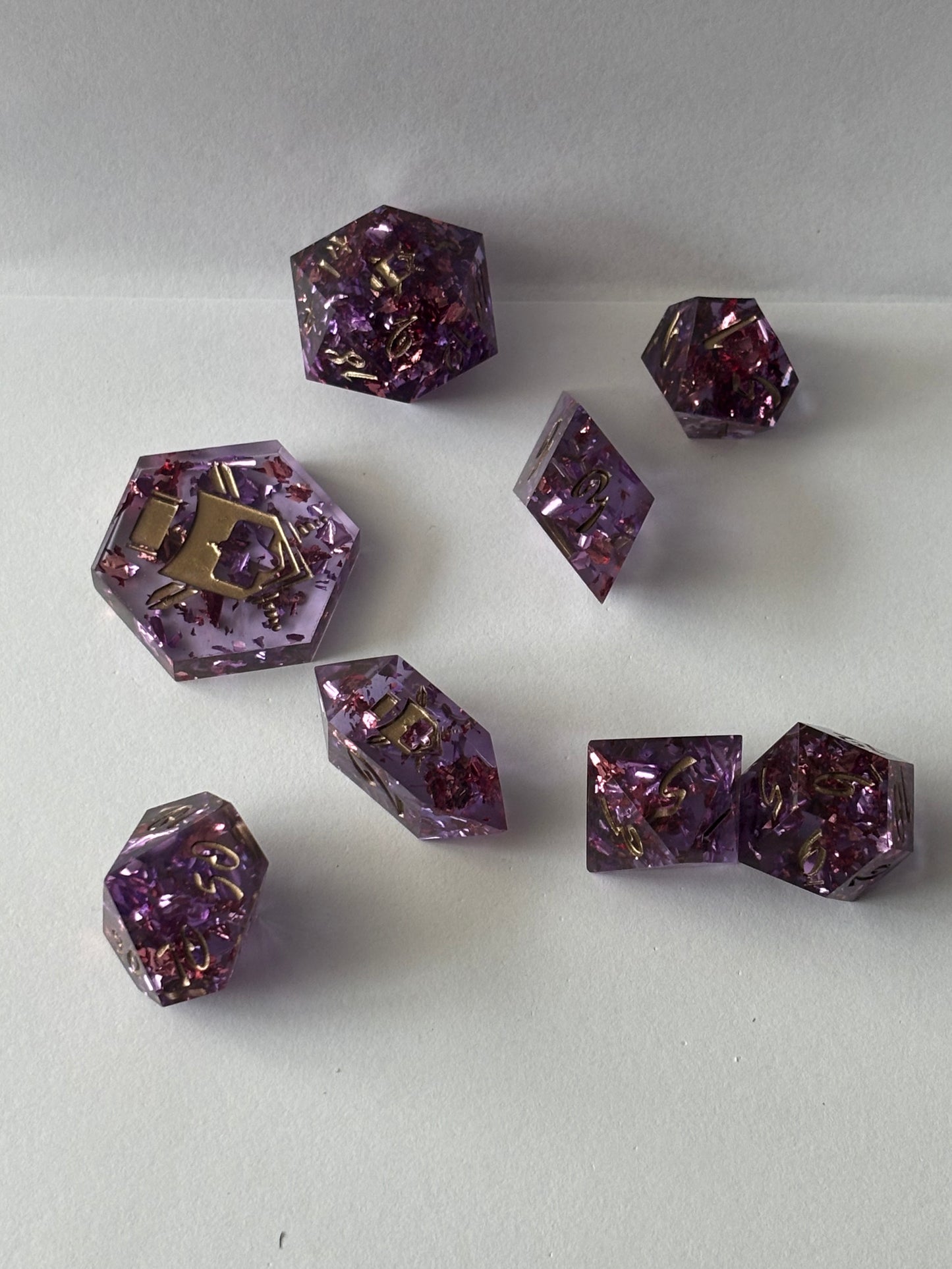 Persephone 8 pc. Resin dice Set