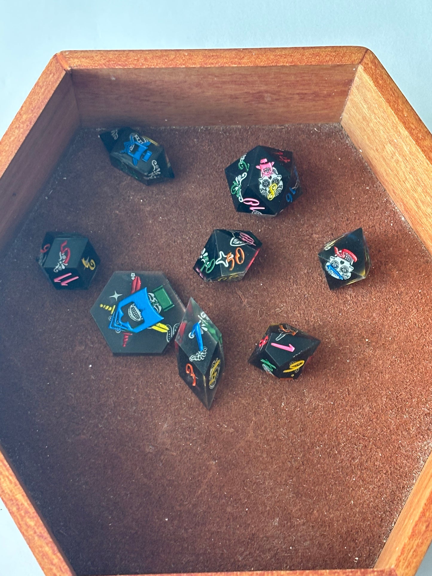 Calavera 8 pc. Resin Dice Set