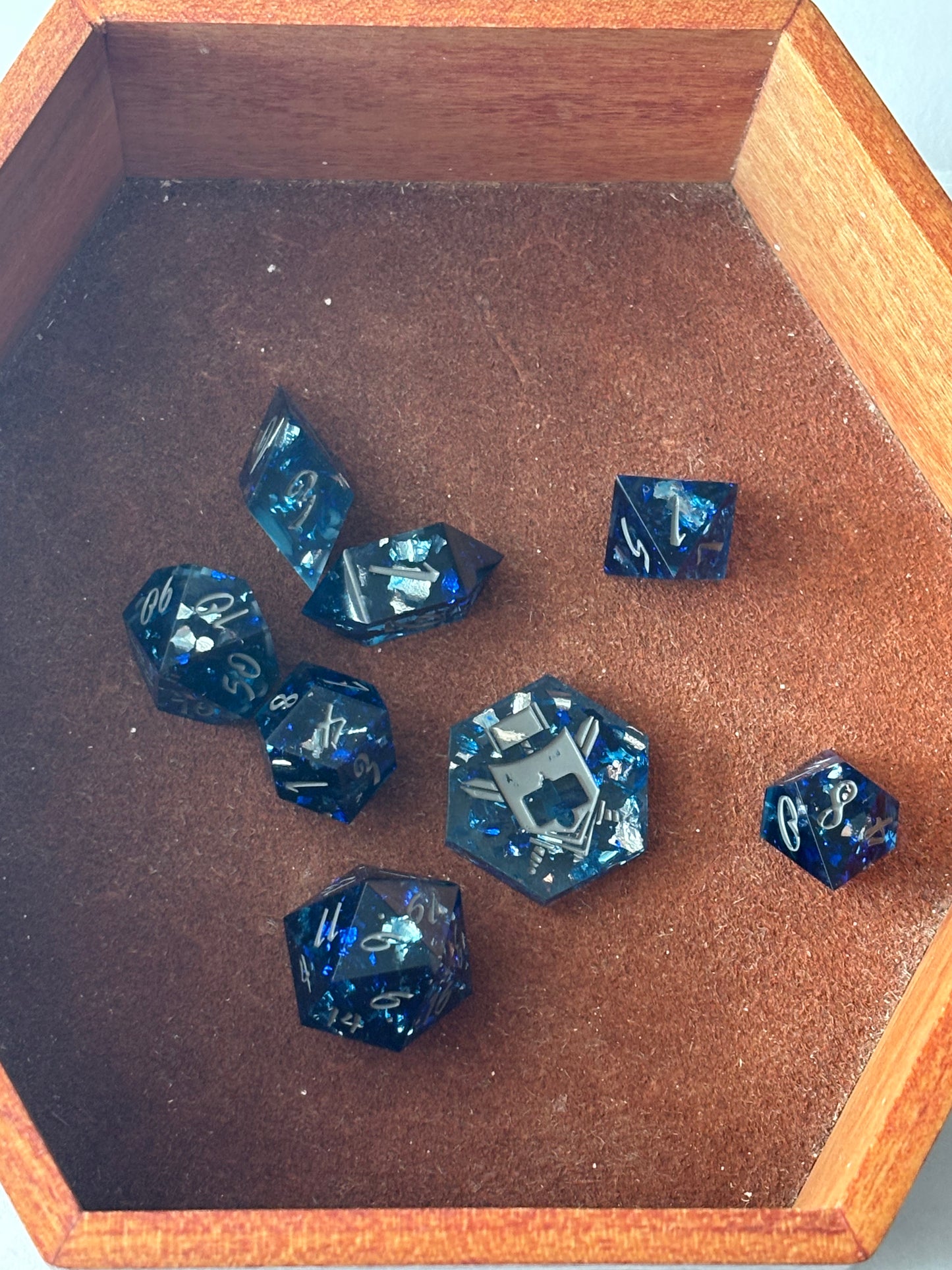 Hades 8 pc. Resin Dice Set