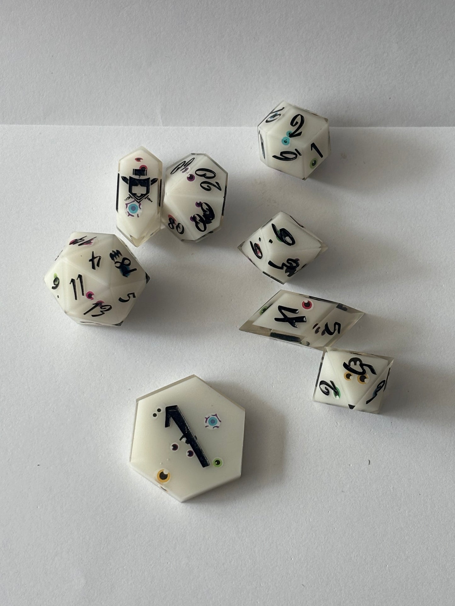 Eye See You 8 pc. Resin Dice Set