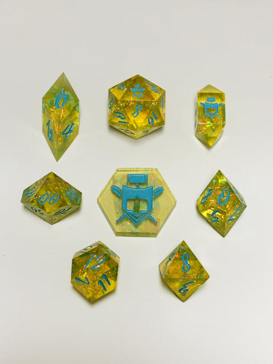 Thunderbolt 8 Pc. Resin Dice Set