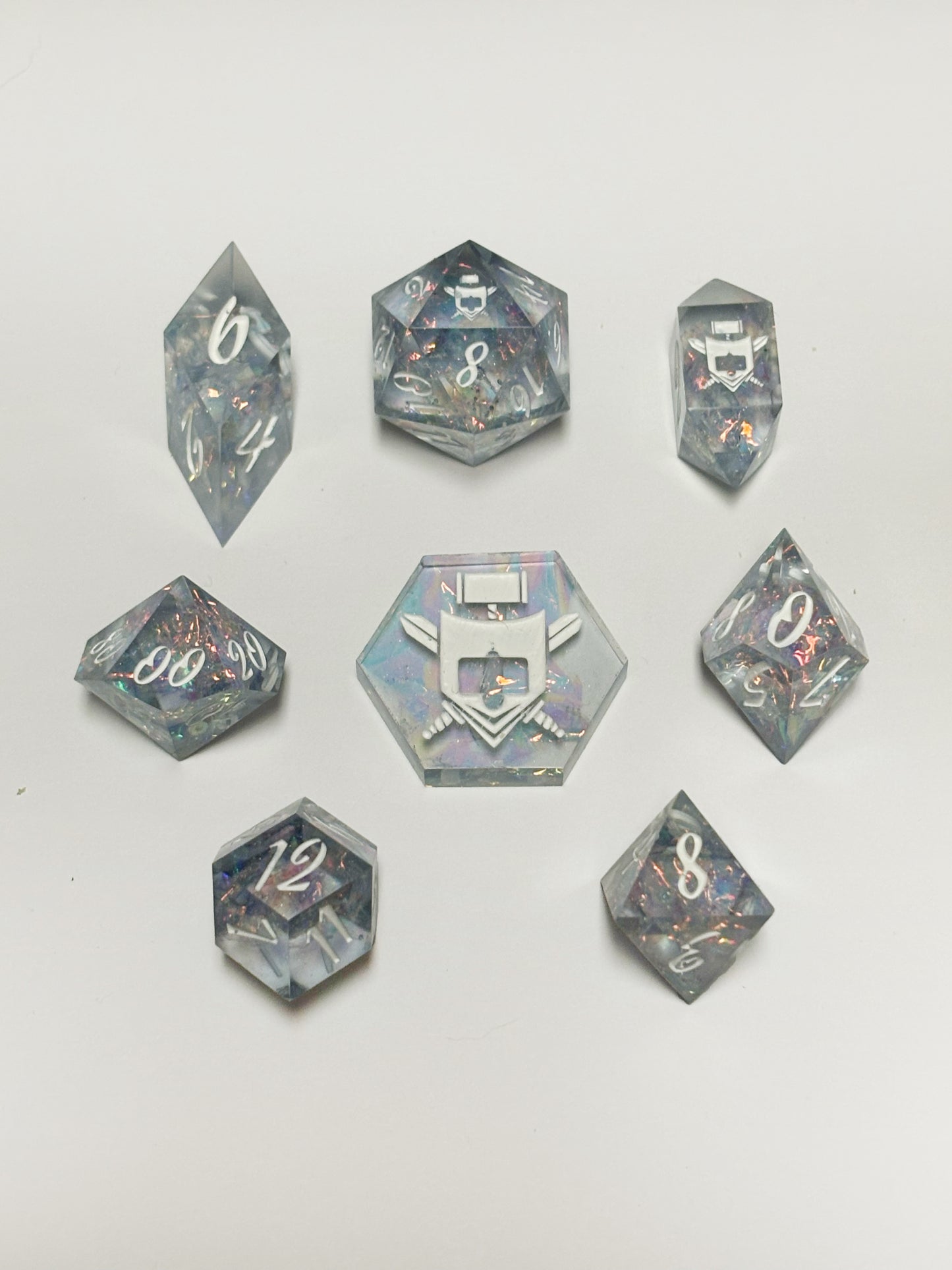 Siren Tears 8 Pc. Resin Dice Set