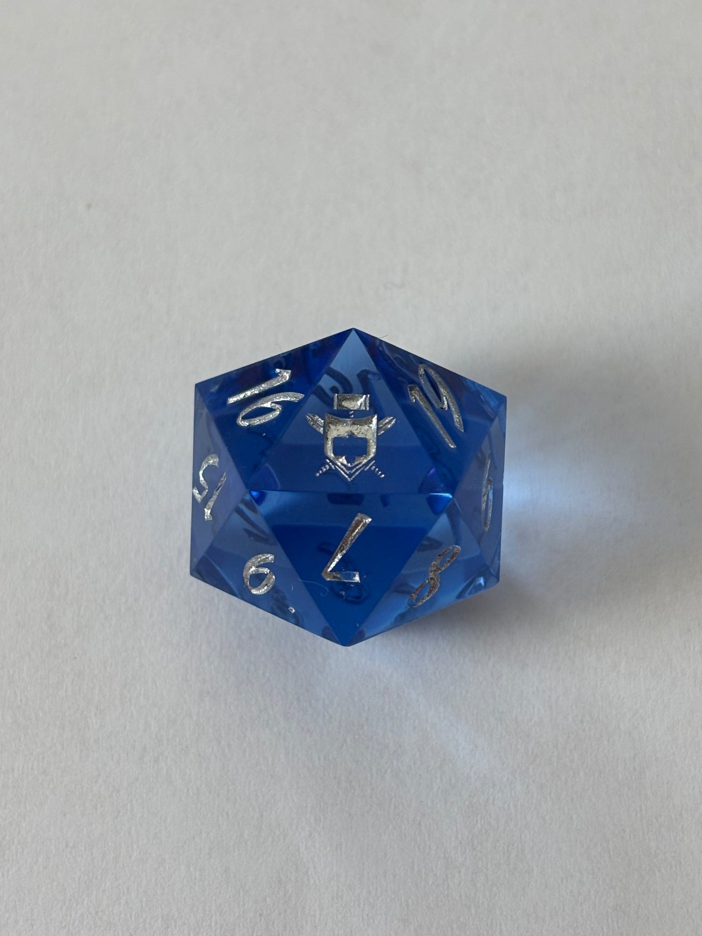 Spindown D20-Transparent Blue